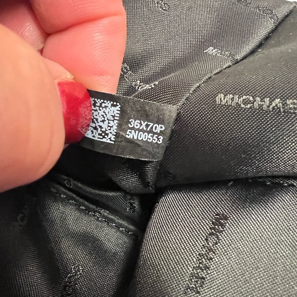 Michael Kors Astor Large Studded Leather Satchel Black Gold - Picture 9 of 14